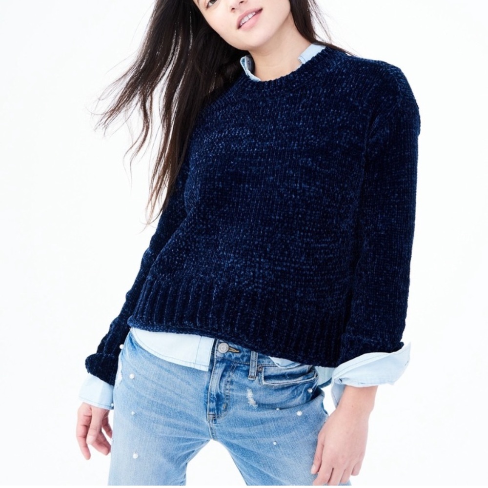 Aeropostale Emerald Green Crewneck Knit Sweater